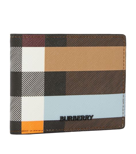 burberry london check bifold wallet with removable card case|Check Slim Bifold Wallet in Shadow .